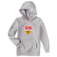 VfB Kids Hoodie Wappen grau 128