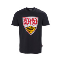VfB Kids T-Shirt schwarz Wappen used 128