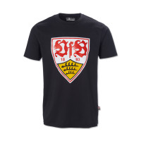 VfB Kids T-Shirt Wappen schwarz 128