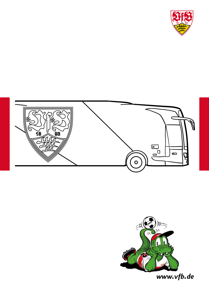 Mannschaftsbus Malvorlage zum Download