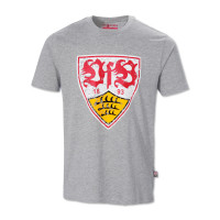 VfB Kids T-Shirt Wappen used grau 164
