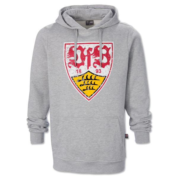 VfB Hoodie Wappen used grau