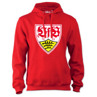 VfB Kids Hoodie Wappen rot 128