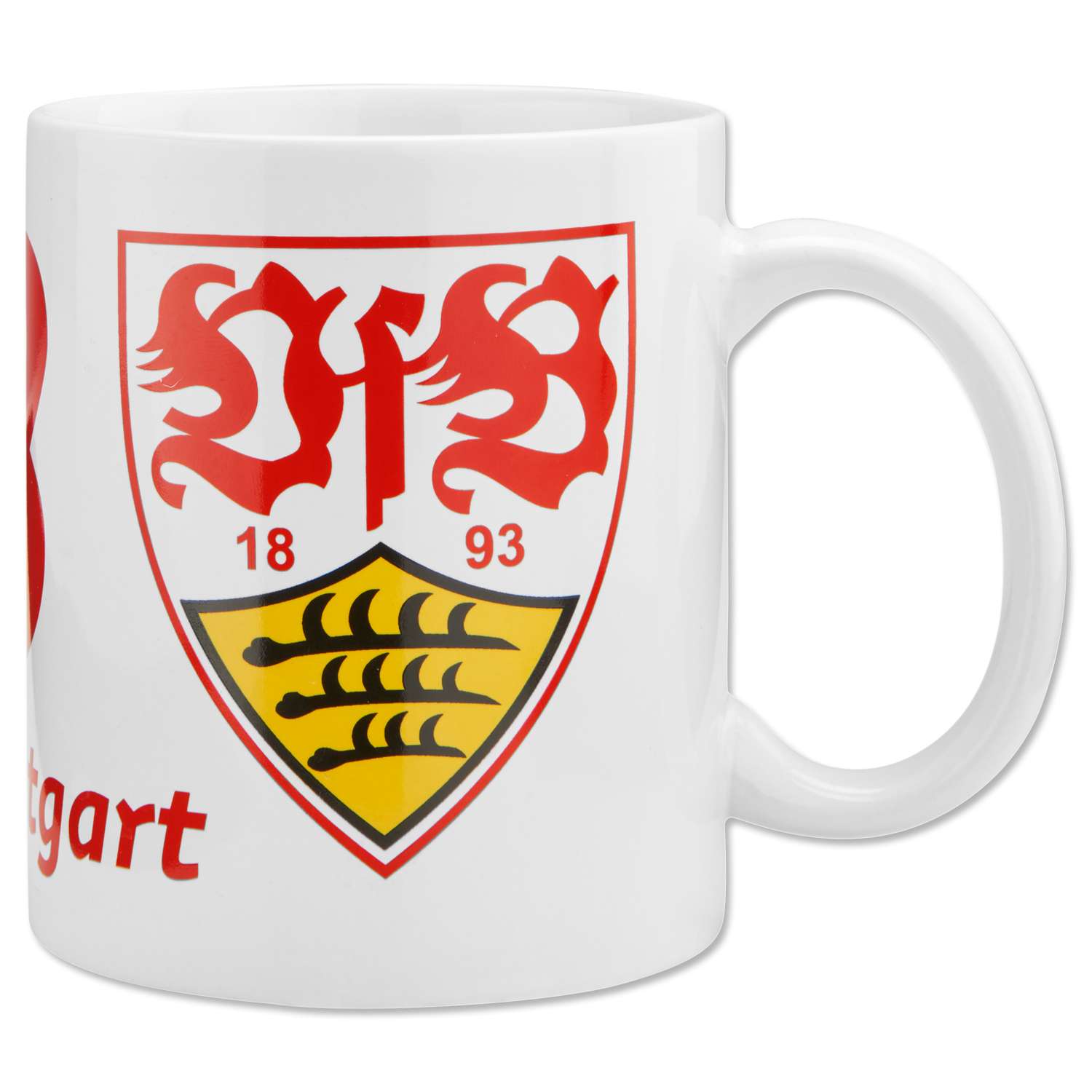 Zaubertasse 0,3L Keramik Fanartikel Fußball Trinken VfB Stuttgart Tasse Magic 