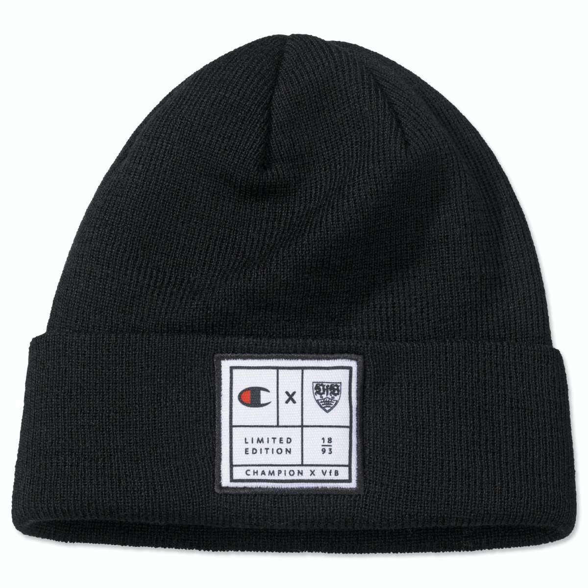 Black and white champion beanie store