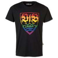 VfB T-Shirt Wappen Vielfalt schwarz XL