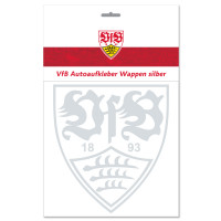 VfB Autoaufkleber Wappen silber